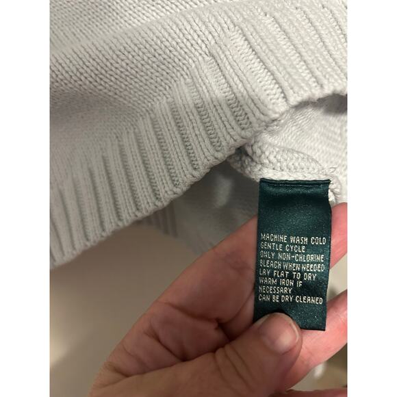 Lauren Ralph Lauren women’s light blue crewneck sweater size large - Picture 2 of 3
